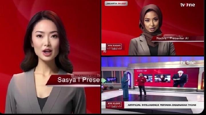 Pertama Di Indonesia, TVOne Perkenalkan 3 Presenter AI - Mu4.co.id