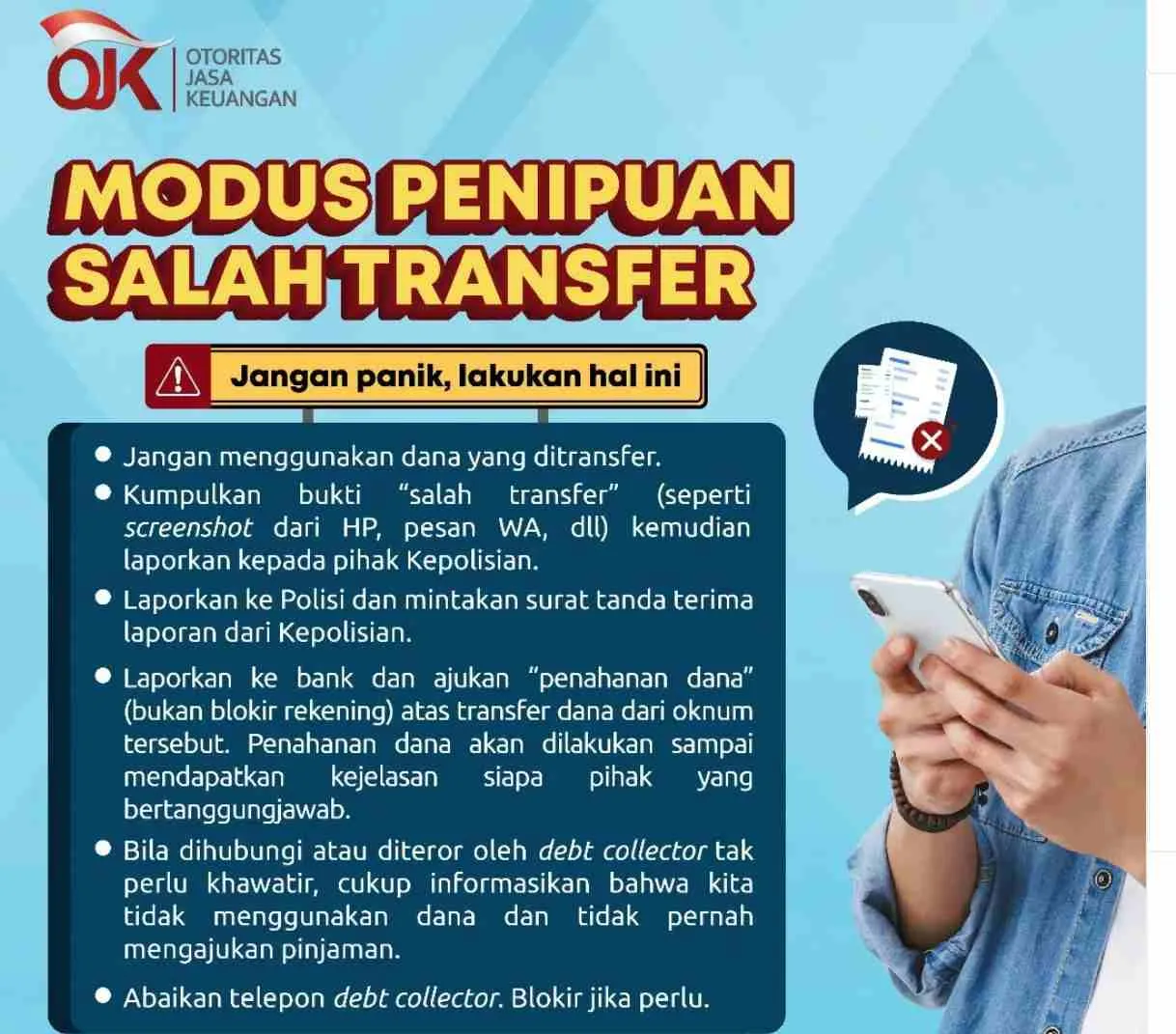 Penipuan salah transfer