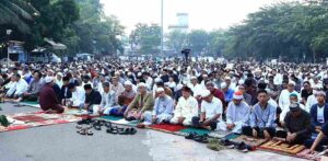 Salat Ied di lapangan Kamboja Banjarmasin