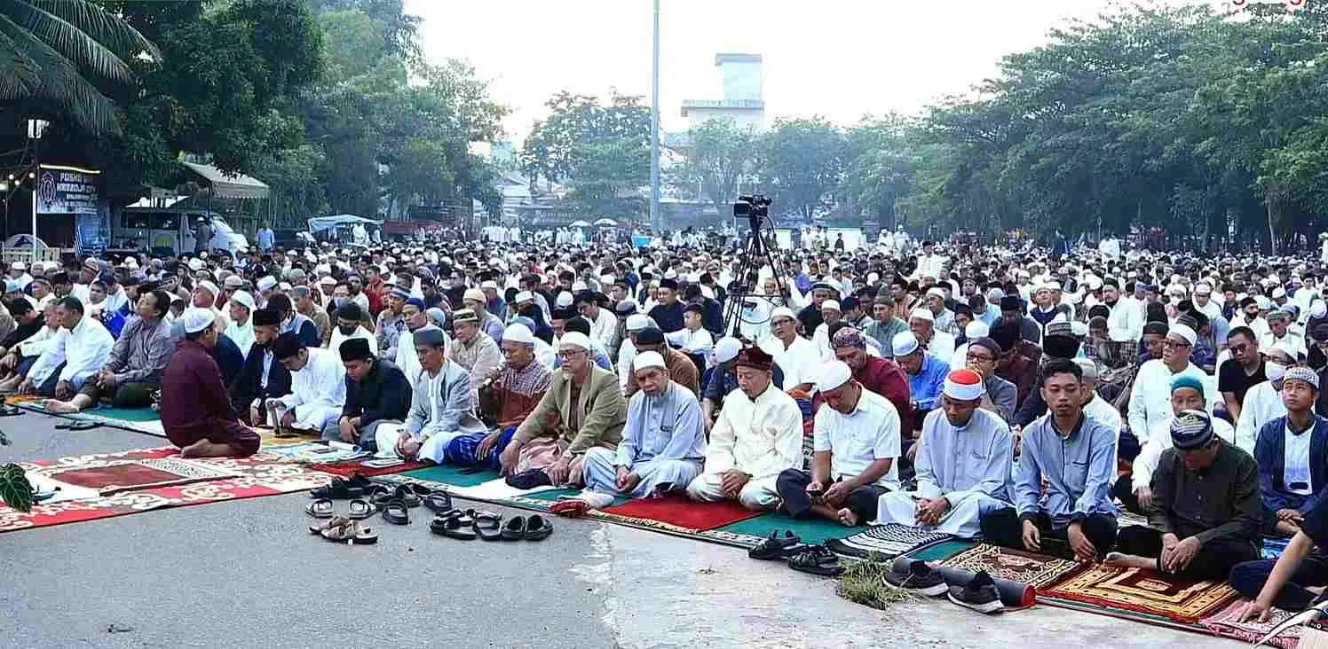 Salat Ied di lapangan Kamboja Banjarmasin