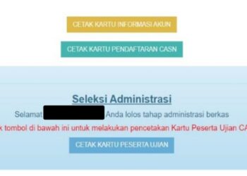 Hasil seleksi administrasi MS