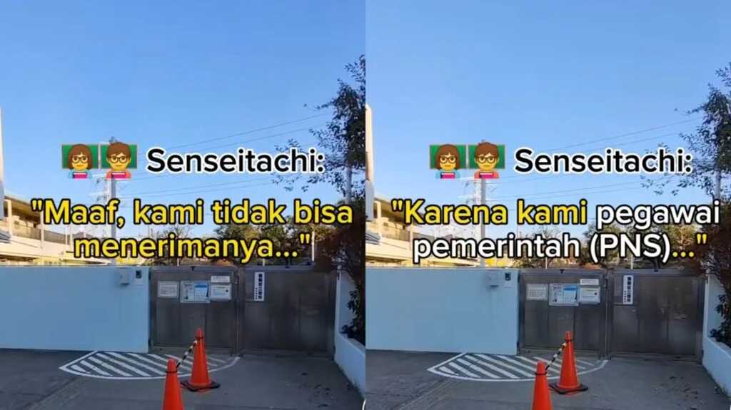 Oleh-oleh kepada guru di Jepang