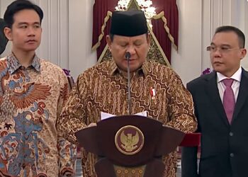 Presiden Prabowo Subianto mengumumkan susunan kabinetnya