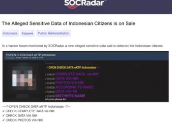Data INAFIS yang dijual