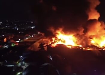 Kebakaran di Belitung Darat, Banjarmasin.