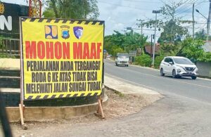 Jalan sungai turak ditutup