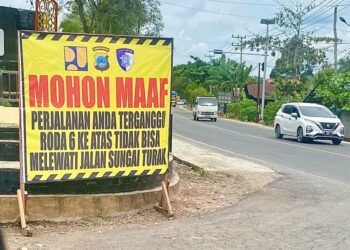 Jalan sungai turak ditutup