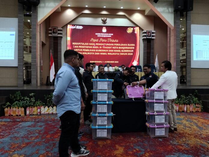Hasil Perolehan Suara Paslon Gubernur dan Wali Kota Dalam Pilkada Kota Banjarmasin 2024