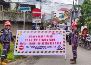 Jembatan Sungai Ulin Ditutup