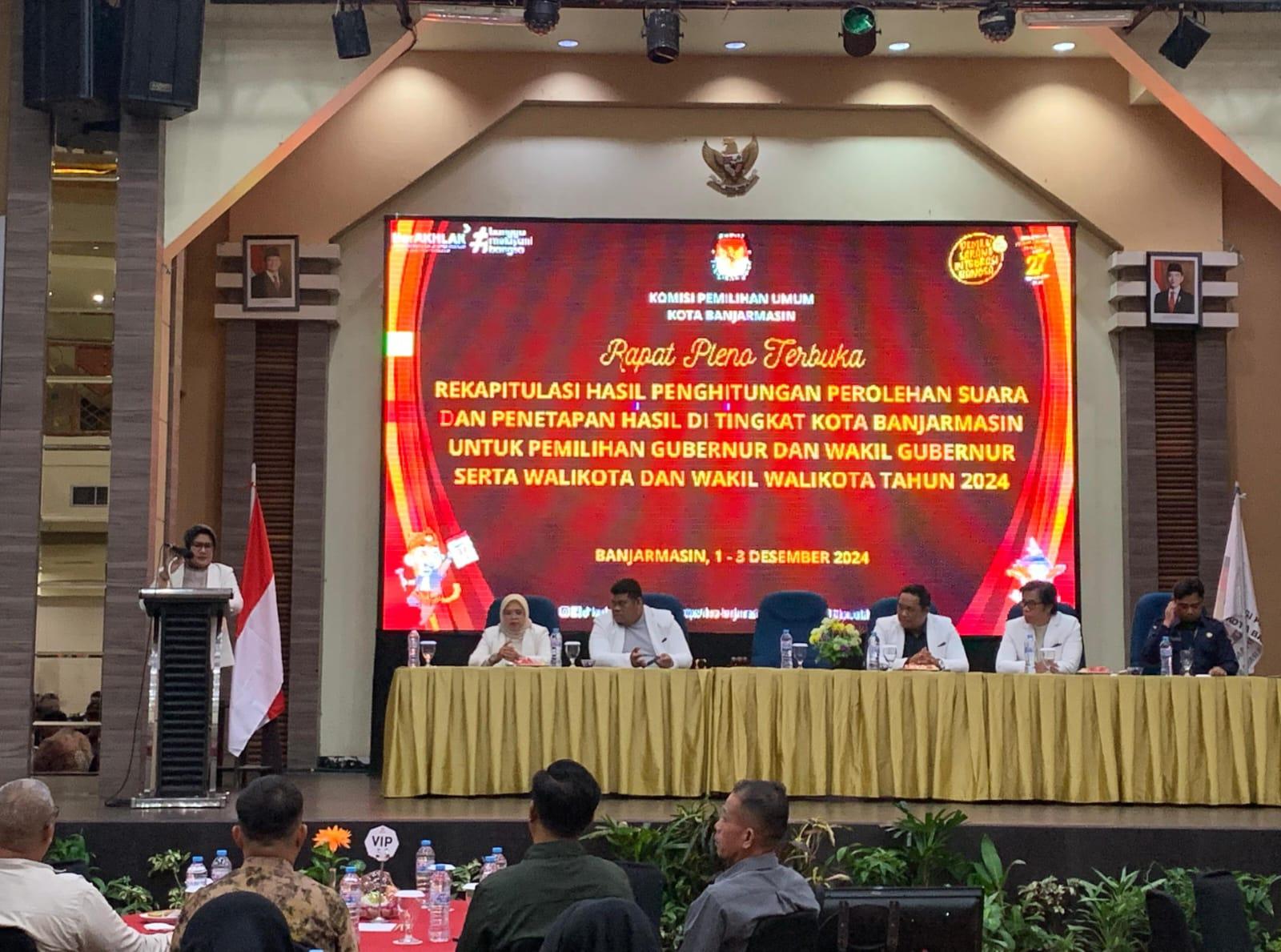 rapat pleno rekapitulasi banjarmasin