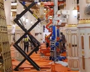 Raudhah sedang Diperbaiki