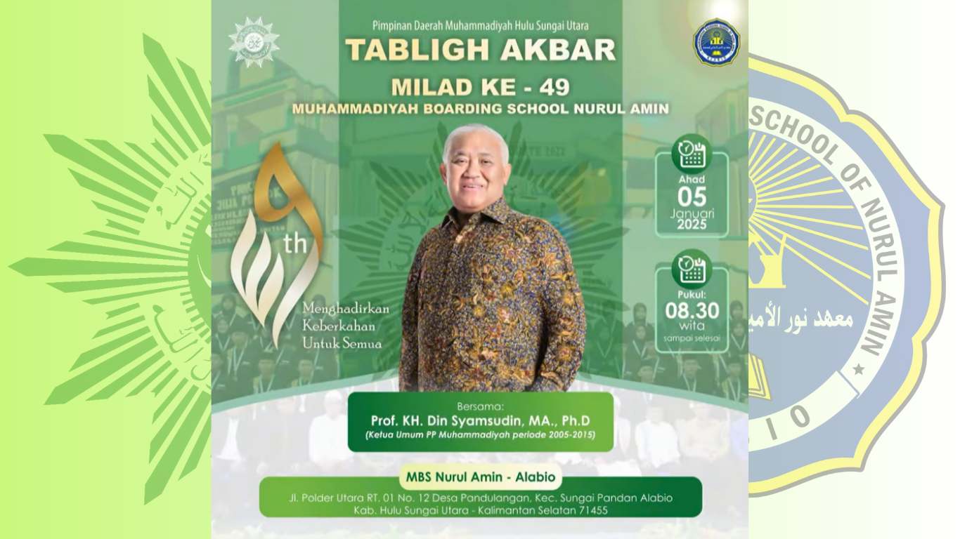 Din Syamsuddin di Milad MBS Nurul Amin Alabio