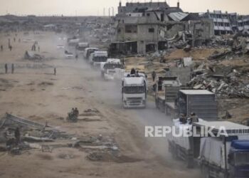 Truk bantuan Gaza
