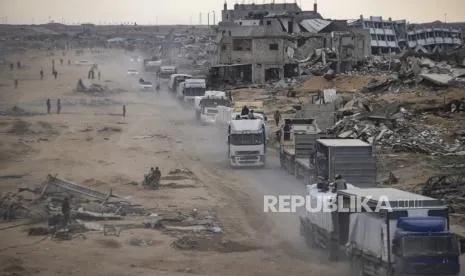 Truk bantuan Gaza