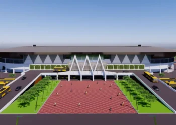 Ilustrasi desain Stadion Internasional