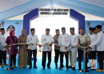 Peresmian jalan Syamsudin Noor