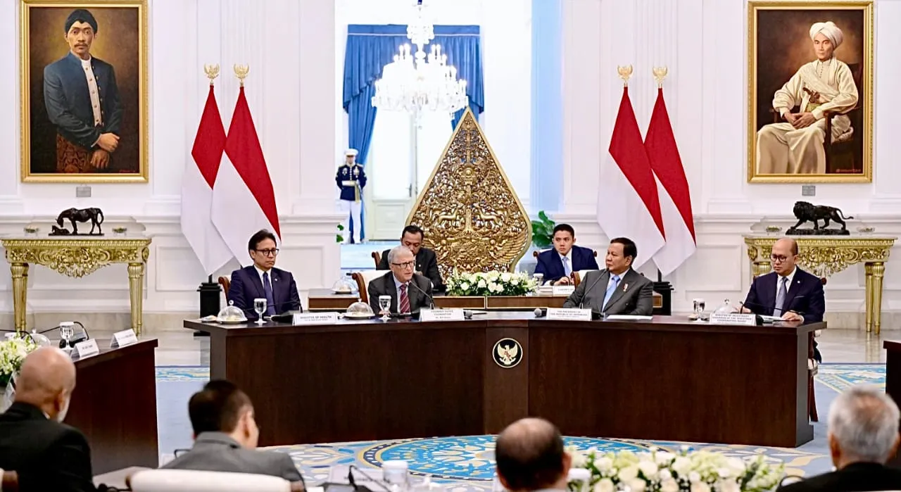 Kunjungan Bill Gates di Istana Merdeka