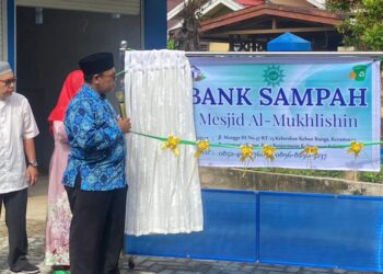 Peluncuran Bank Sampah Al Mukhlisin pada Sabtu [24/5]
