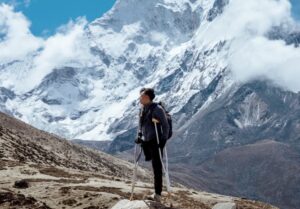 Anggi Wahyuda saat di Gunung Everest