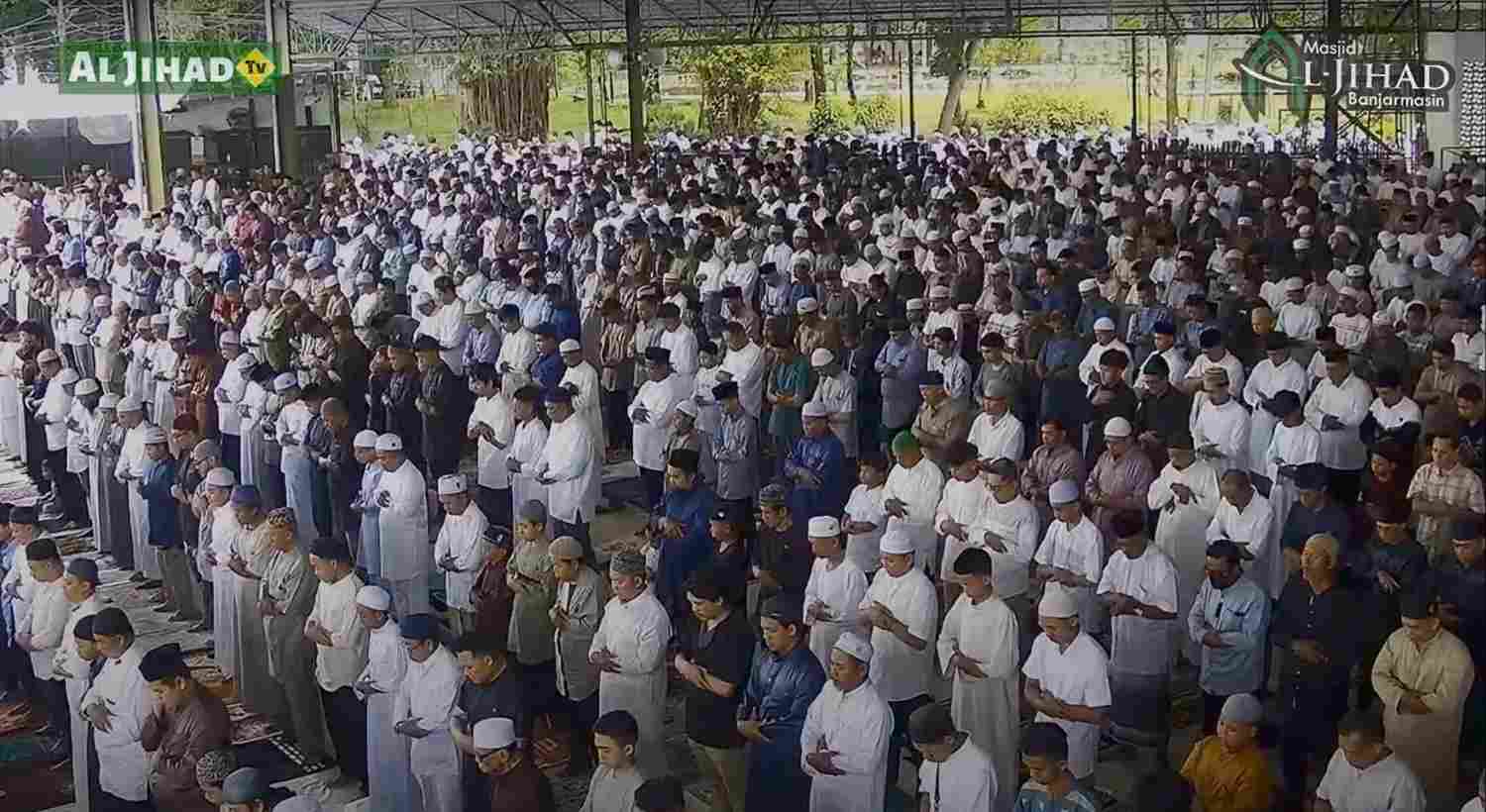 Salat Ied di masjid Al Jihad Banjarmasin