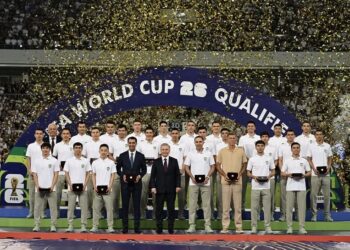 Timnas Uzbekistan yang berhasil masuk Piala Dunia 2026