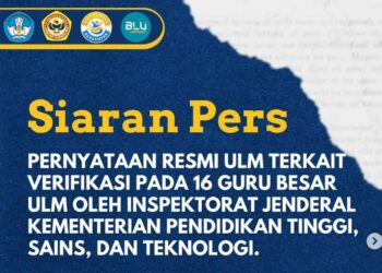 Verifikasi 16 Guru Besar ULM