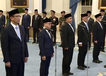 Menteri yang dilantik hari ini