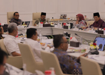 Menag sedang menyampaikan
