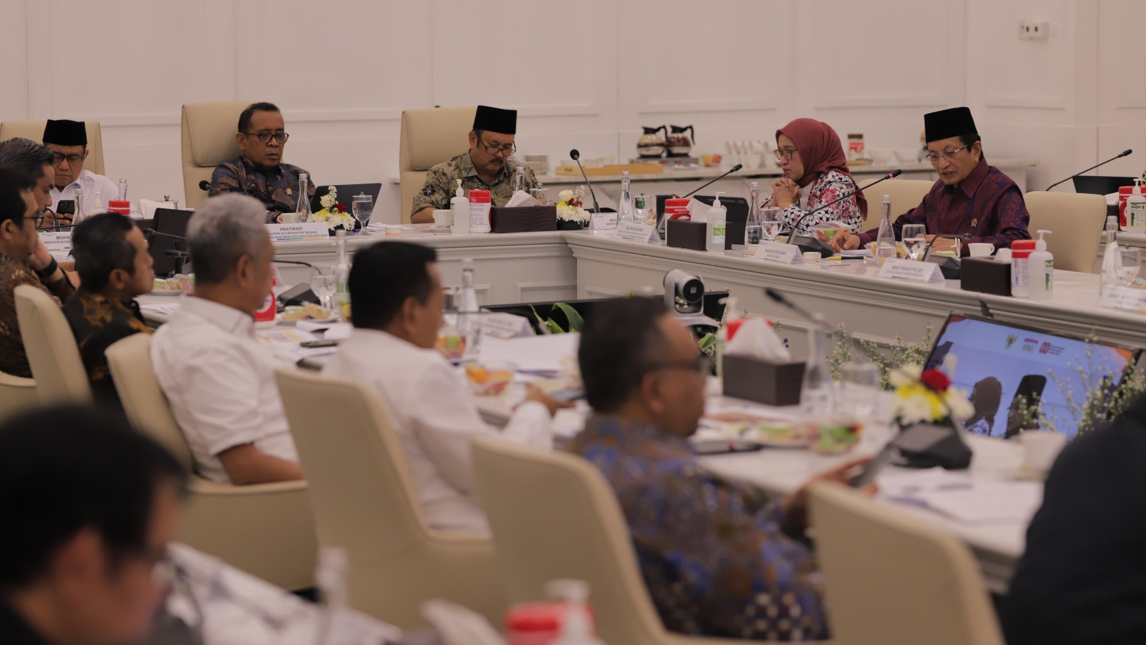 Menag sedang menyampaikan