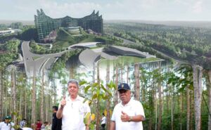 Dubes Pakistan untuk Indonesia, Zahid Hafeez Chaundhri [kiri] bersama Kepala OIKN, Basuki Hadimuljono di IKN