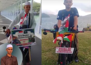 Ahmad, pemuda asal Barabai bersepeda ke Mekah