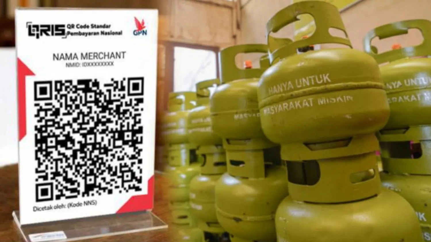 Pembayaran elpiji 3 kg pakai QRIS