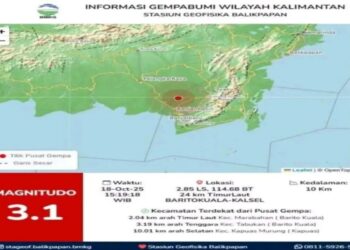 Gempa di Kalimantan