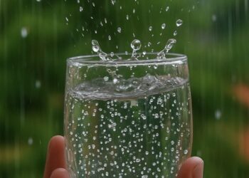 Ilustrasi mikroplastik dalam air hujan