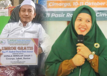 Kepsek SMAN 1 Cimarga diberi Umrah gratis