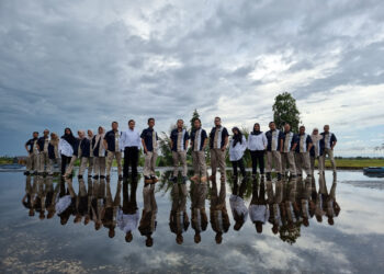 Jajaran pegawai PAM Bandarmasih