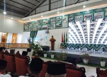 Ketua LPCRPM PPM menyampaikan sambutan di kongres CRM Award VI 2025