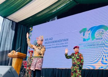 Muhadjir Effendy Sampaikan Pidato Milad 1 Abad Muhammadiyah Kalsel