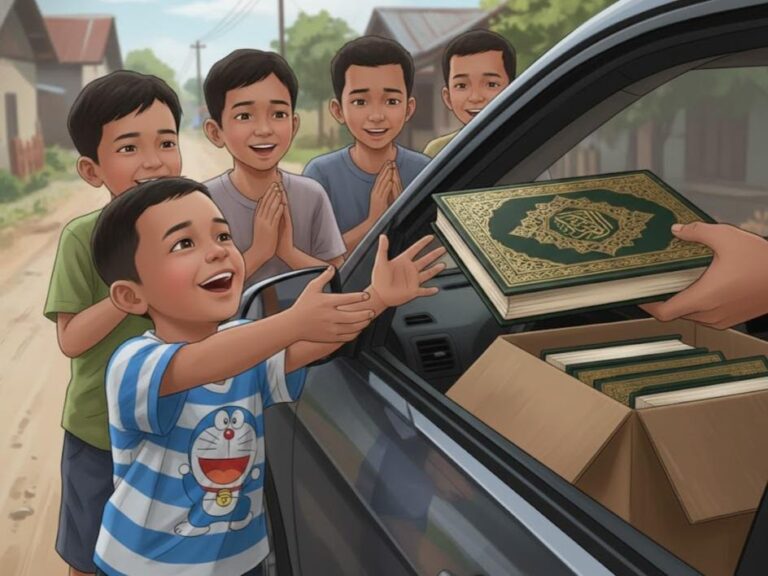 Momen Mengharukan! Di Tengah Kekurangan, Anak-Anak di Sumut Lebih Memilih Al-Qur’an daripada Makanan