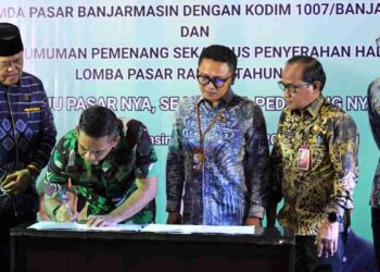 Pemko Banjarmasin Gandeng Kodim 1007 Sinergi Jaga Keamanan Pasar Antasari