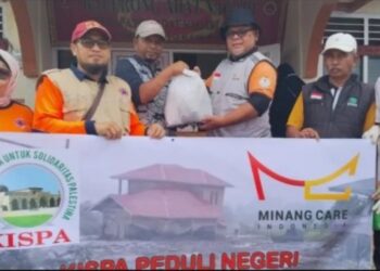 Penyerahan donasi warga Gaza untuk bencana Sumatra melalui KISPA