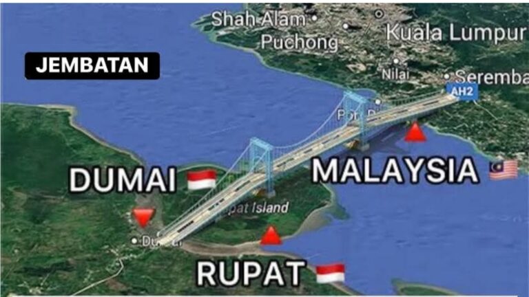 Malaysia Akan Bangun Jembatan Dari Malaka ke Dumai Indonesia Sepanjang 47,7 Km. Segini Anggarannya!