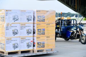 Bantuan yang dikirimkan ke Aceh