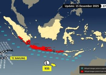 Perjalanan siklon tropis Bakung