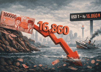 Rupiah melemah mendekati Rp17.000