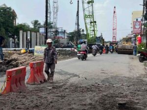 Jalan Veteran Banjarmasin Ditutup Sementara