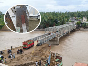 Sejumlah baut di jembatan bailey Teupin Mane diduga dicuri