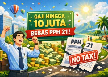 gaji maksimal 10 juta akan bebas potongan pajak