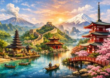 keindahan Indonesia,China, dan Jepang