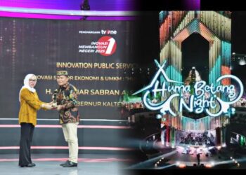 Agustiar Sabran terima penghargaan atas program Huma Betang Night